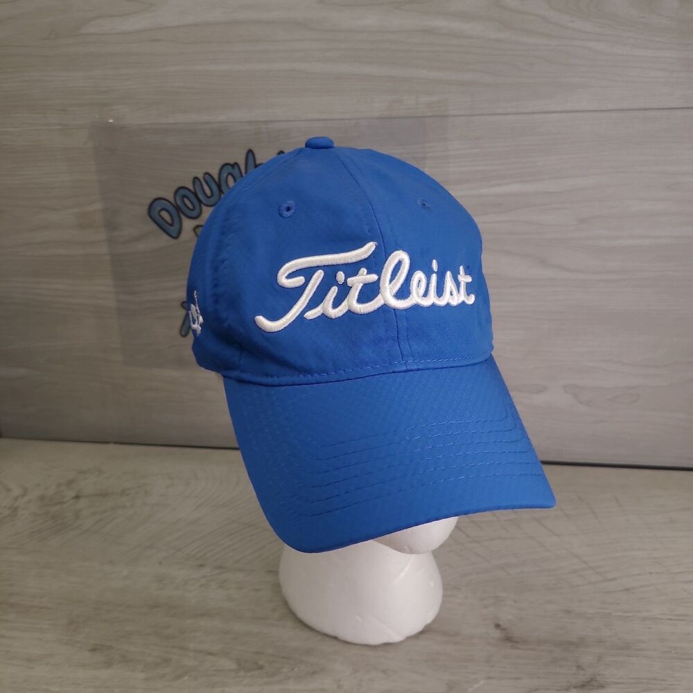 Titleist Blue Adjustable Golf Hat Cap Embroidered Preowned Used